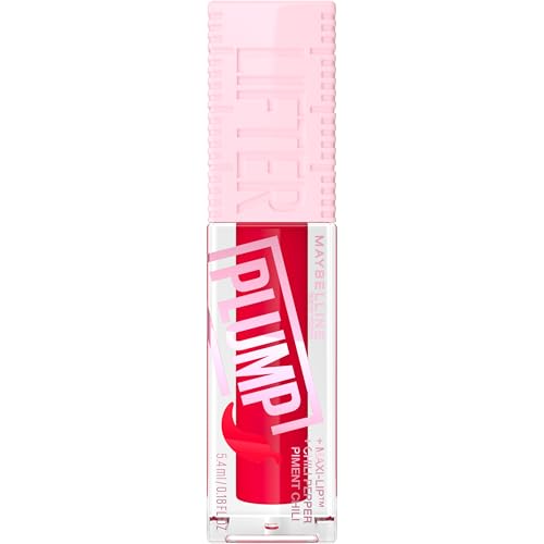 Image of Maybelline New York Lifter Plump, Plumping Lip Gloss, Red Flag | 30% Instantly Plumper Look