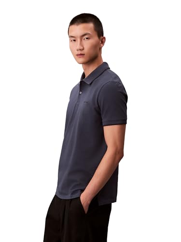 Image of Calvin Klein Men's Liquid Touch Polo Stripe with UV Protection