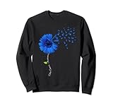Daisy Flower Blue Colorectal Cancer Awareness