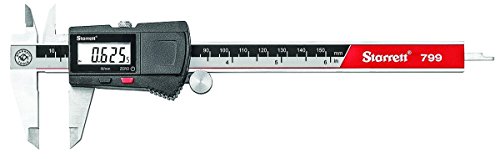 Black Friday - 60% OFF Starrett EC799B-6/150 Electronic Caliper with Output, Stainless Steel, 0.01 mm (0.0005") Resolution and 0-1500 mm (0-6") Measuring Range