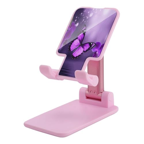 Soporte de teléfono para iPad y tablet de 4 a 13 pulgadas con altura regulable morado