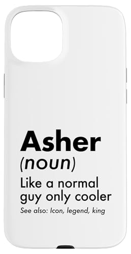 Asher Like A Normal Guy Only Cooler Legend King �t�@�[�X�g�l�[�� �X�}�z�P�[�X iPhone 15 Plus �p