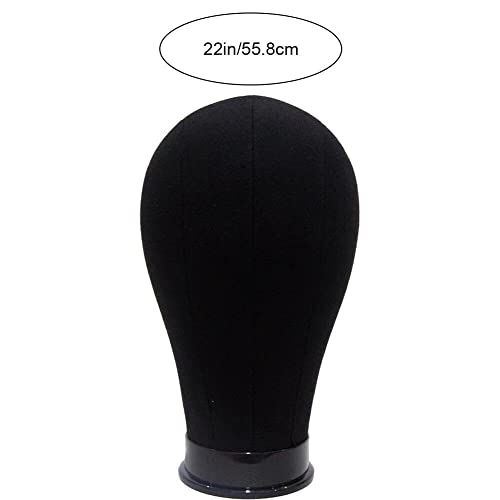 Cabezal de bloque de lona de 22 pulgadas para pelucas y extensiones 8