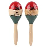 ☑ Diseño brillante de maracas ratle: la música de estas cocteleras maraca no dejará indiferente a nadie. Este instrumento de maracas es muy brillante y colorido. Estas maracas para adultos están llenas de semillas de calidad para una perfecta ejecución de percusión latina.