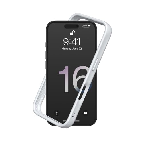 Funda Bumper iPhone 16 Plus CrashGuard de RhinoShield Gris Platino