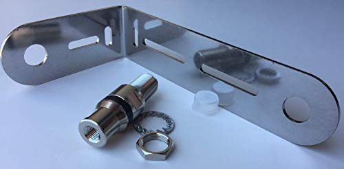 Sirio M-2 90 Degrees Stainless Steel Bracket with Heavy Duty 3/8 SO 239 Adaptor