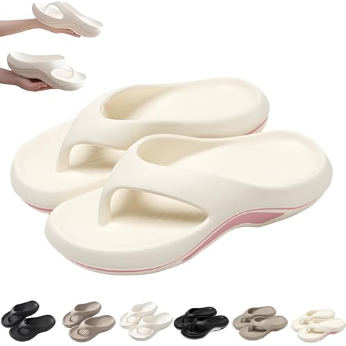 Flip Flops with Arch Support for Women Orthopedic Sandals for Wome Arch Support Walking Sandal Soft Summer Slides Comfortable Beach Sandals Non-Slip Comfort Shoes