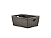 Stefanplast Elegance Cestino Rattan, Marrone, 25 x 19 x 10 cm