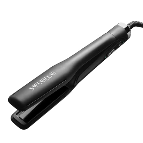 Lisseur Séchant 2-en-1 Aura Noir - SWISSLISS - Ultra léger