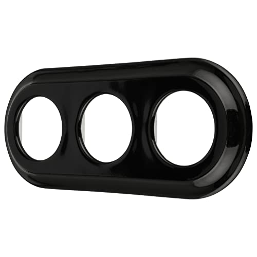 PR1 Series PR1 Porcelain Retro Frame 3-Way Black, 240 x 100mm I Höhe 13mm
