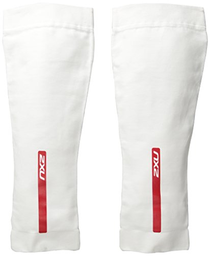 2XU Recovery Compression Calf Sleeves (White, X-Large)