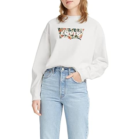 Levi's Women's Floral Logo Crewneck Sweatshirt Cover