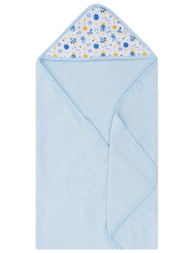 Image of Hooded Baby Towels 3-Pack - Soft Baby Bath Towels with Hood for Newborns & Toddlers, Baby Hooded Towel Set, 30 inch x 26 inch (Moon Bear)