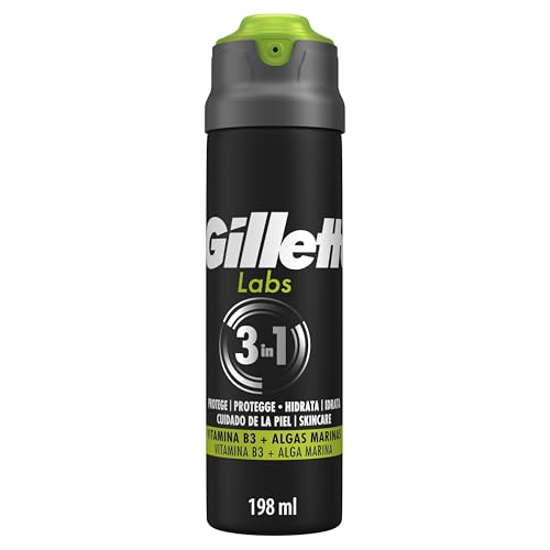 GilletteLabs Gel de Afeitar con Espuma Rápida,...