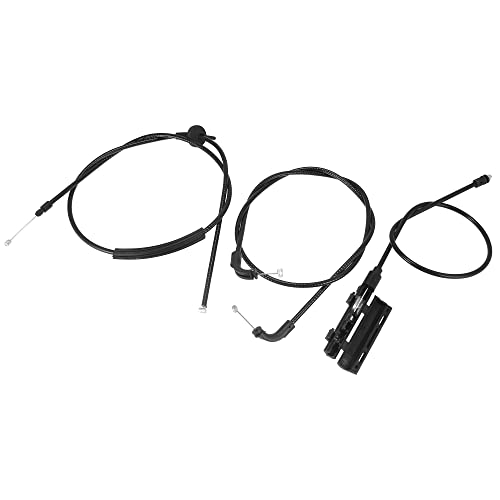 X Autohaux 3Pcs 51238240608 51238240609 51237197474 Front Center Rear Hood Release Cable For Bmw 740I 2001 745I 745Li 02-05 750I 750Li 06-08 760I 04-06 #TOP18