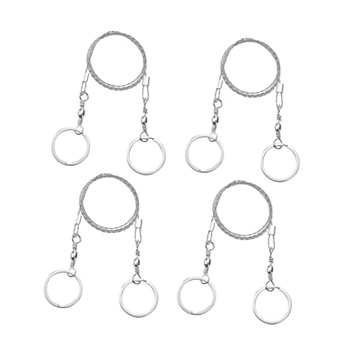 BCOATH 4pcs Portable Camping Wire Saws Professional for Outdoor Cutting Lightweight Emergency Gear for Hiking and Backpacking Compact and Easy to Carry