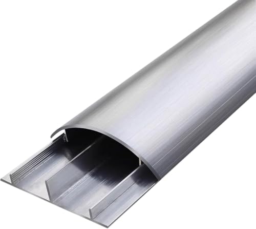 Gestión de cables autoadhesiva NO.6 en canalización de aleación de aluminio semicircular