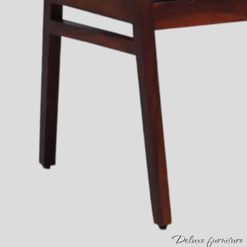 Image of Solid Sheesham Aram Chair for Living Room| Wooden Chair | Outdoor & Indoor Home Dining Room Furniture (Honey Oak)