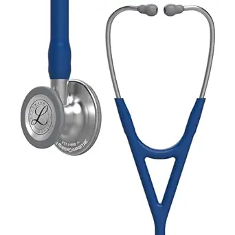 Littmann 6154 3M Cardiology IV Stethoscope, 27 Inch (Standard-Finish Chestpiece, Navy Blue Tube)