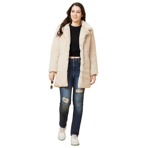 Image of Being Human Beige Long Sleeve Women's Jacket Clothing