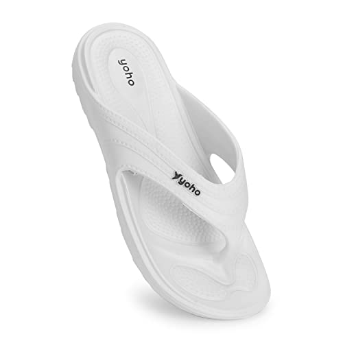 Image of YOHO Drizzle Soft Slippers for Women, Mild Acupressure, Lightweight, Anti Skid & Slip, Diabetic Footwear for Woman, Home Wear Bathroom Chappal for ladies | Waterproof Monsoon & Rainy Footwear