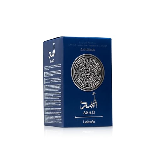 Image of Lattafa Asad Eau De Parfum 100ml Long Lasting Luxury Perfume Spray For Men | Premium Refreshing Oud and Musk Fragrances (Asad Zanzibar)