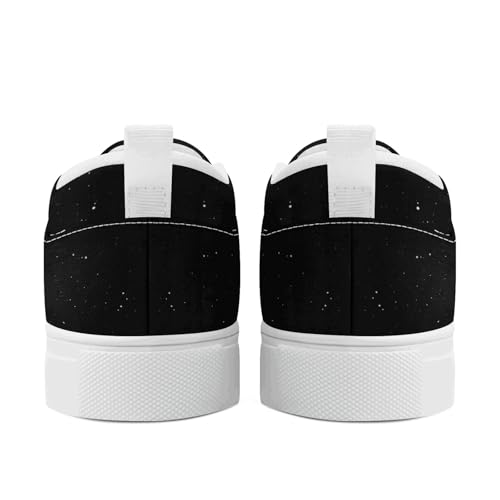 Unisex Slip-On Canvas Shoes – Celestial Star Moon Print – Lightweight Casual Flats for Walking, Travel & Everyday Wear3