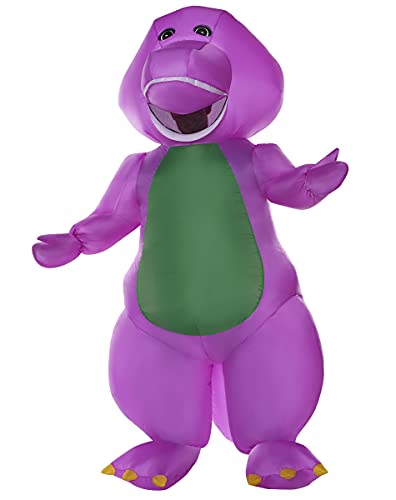 Spirit Halloween Barney and Friends Inflatable Barney Adult Costume | Officially Licensed |...