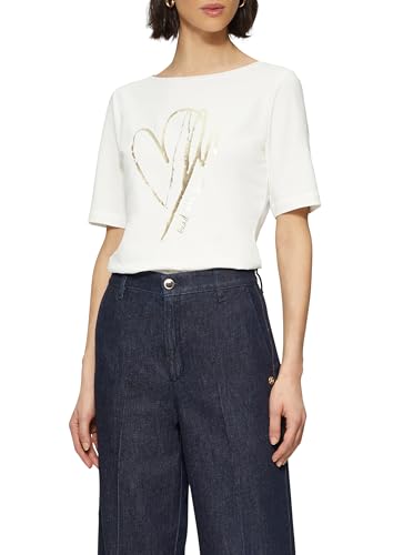 T-Shirt Femme s.Oliver BLACK LABEL chic col rond manches courtes 2159641