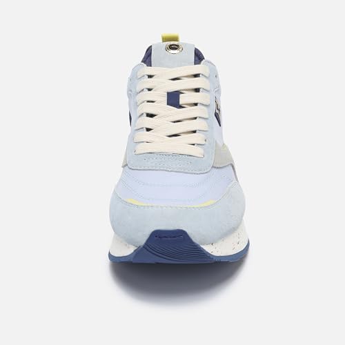 Image of ELHANN.H The SJ620 is a Modern Sneaker Made of Nylon and Premium Suede. The Leather Wave Part on the Side Gives it a Dynamic Touch.