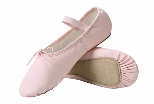 Linodes PU Leather Ballet Shoes/Ballet Slippers/Dance Shoes for Women and Girls