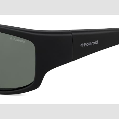 Polaroid PLD 7005/S – Gafas de Sol Hombre Negras con Lentes Verdes Polarizadas
