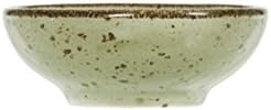 6 Coppettes in Stoneware Mimosa Green cm8