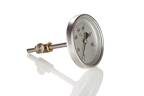 Hochwertiges Profi Thermometer aus Edelstahl passend für Omnia Camping Backofen, Made in Germany