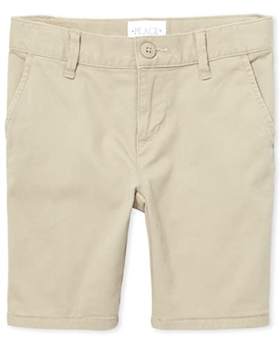 The Children's Place Girl's Chino Shorts, Sandy, 4