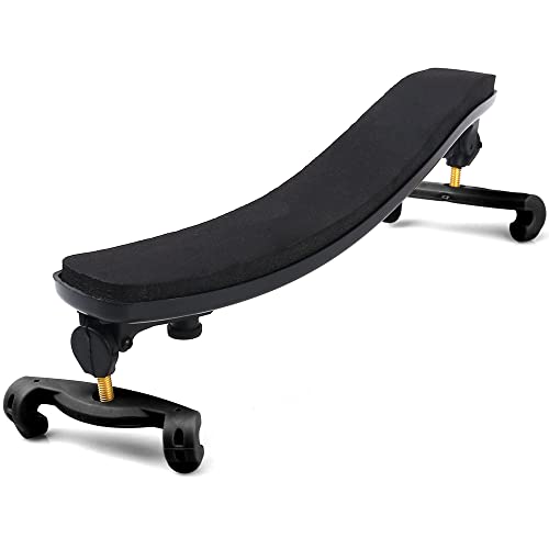 Nanyi VL-MW 4/4 Violin Shoulder Rest Collapsible Adjustable 3/4 Size Violin Niversal Type Violin Parts Soft Safety Easy To Use, High Strength Sponge (Black) Mute And Rosinch thumb #3