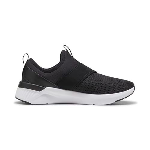 PUMA PUMA Women's Softride Harli Slip On Training Shoes, Black- White SS26, 7.5 WNS