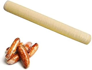 Sausage Casings Soy Protein Sausage Casings Skins Collagen Casing Hot Dog Collagen Casing Super Long Sausage Casings 14m x 20mm Durable Processed