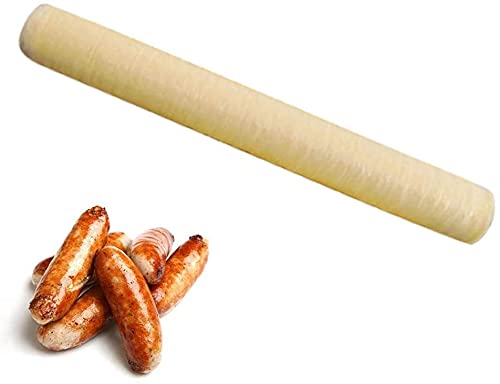 Durable Sausage Casings Soy Protein Sausage Casings Skins Collagen Casing Hot Dog Collagen Casing Super Long Sausage Casings 14m x 20mm Sturdy