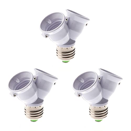 MFNDHKAZTH 3X E27 1-2 E27 LED���C�g�����v�d���A�_�v�^�[�R���o�[�^�[ �X�v���b�g�X�v���b�^�x�[�X�\�P�b�g