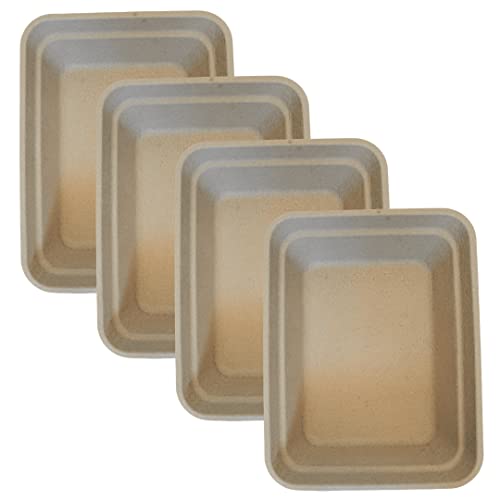 Disposable Litter Boxes For Cats | Dense And Sturdy 4-Pack | For Use As Cat Litter Box Liners As Travel Cat Litter Box As Portable Litter Box And As Standalone Cat Litter Trays #TOP1