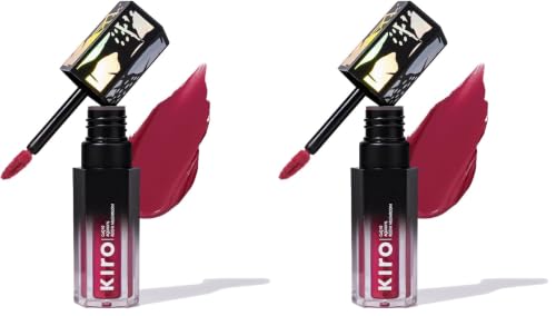 Image of Kiro Velvet Souffle Soft Matte Liquid Lipstick - Crimson Cherry, 5ml (Pack of 2)