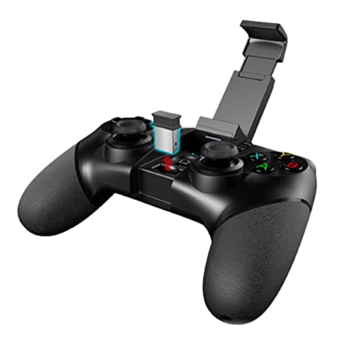 WWYY Manette de jeu portable compatible avec Bluetooth USB Charge Joystick Manette de jeu avec récepteur sans fil Cover