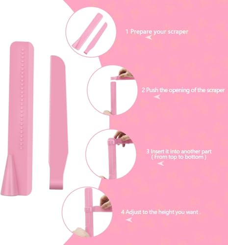 Image of Plastic Adjustable Cake Scraper Cake Smoother Tool Fondant Cream Edge Smoothing Decorating Tools Cake Decorating Tool