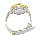 SHMIOU Sprechende französische Armbanduhr für Senioren mit Sehbehinderung, Damen-Armbanduhr, Leder, Weiß, XM-FR-230401, weiß