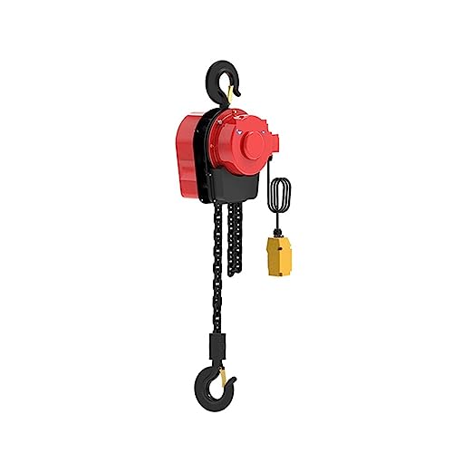 OTQEFTN Power Electric Hoists Electric Chain Hoist 1 Ton Electric Hoist Lifting Crane Household Crane Hoist Inverted Chain Hoist High-Efficiency (2 1) (1 1)