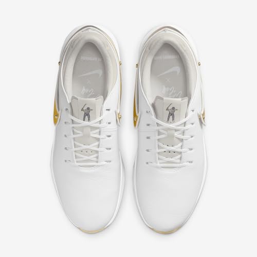 Nike Air Zoom Victory Tour 3 NRG Golf Shoes (FJ2241-101, White/Pale Grey/Light Bone/Metallic Gold)4