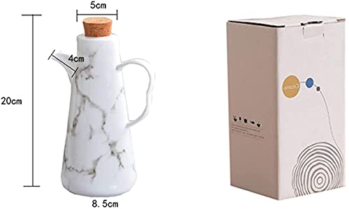 WDCDYQDH Ölspenderflasche, Keramik-Tisch-Olivenölspenderflasche - Sojasaucen- oder Essig-Menage mit Ausgießer, Dose 7 WDCDYQDH Ölspenderflasche, Keramik-Tisch-Olivenölspenderflasche - Sojasaucen- oder Essig-Menage mit Ausgießer, Dose