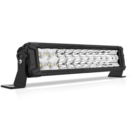 Rigidhorse 14 Inch LED Light Bar 120W Double Row Flood and SpotBeam Combo Off Road Lights Driving Light Fog Light LED Work Light for Truck SUV ATV UTV 4x4 4WD Boat