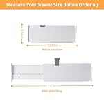 Adjustable Drawer Dividers, Storage Organizers, (2 Pack) - Image 2